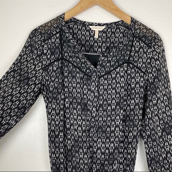 Rebecca Taylor Box Step Silk Dress Size 2 - Picture 5 of 11